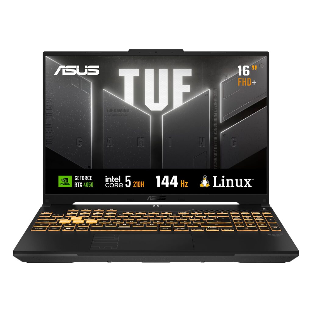 Notebook Gamer ASUS TUF Gaming F16 | Core 5 | RTX 4050 | 8GB RAM | 512GB SSD | 16″ FHD