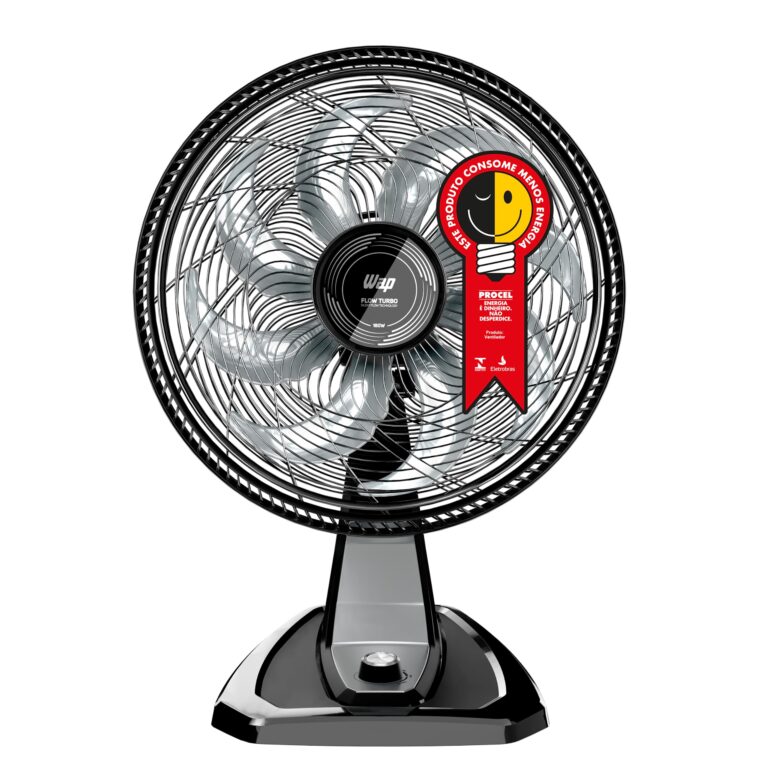 Ventilador WAP Flow Turbo | Mesa/Parede | 50cm | 8 Pás | 3 Velocidades | 180W | 127V | Silencioso