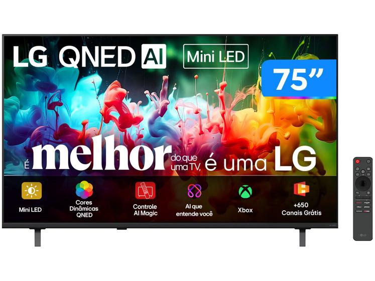 Smart TV LG 75QNED70BSA | 75″ | 4K UHD | QNED Mini LED | HDR | webOS 26 | 2026