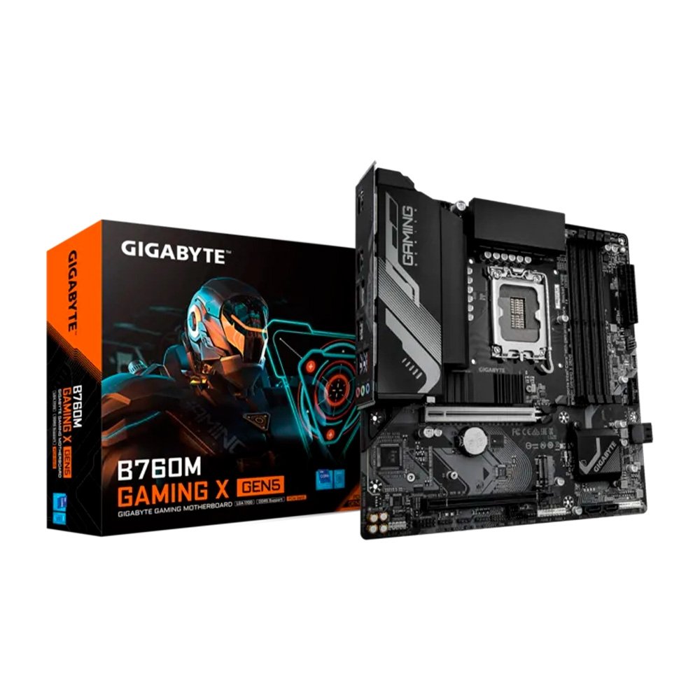 Placa-Mãe Gigabyte B760M Gaming X Gen5 | LGA 1700 | mATX | DDR5 | PCIe 5.0