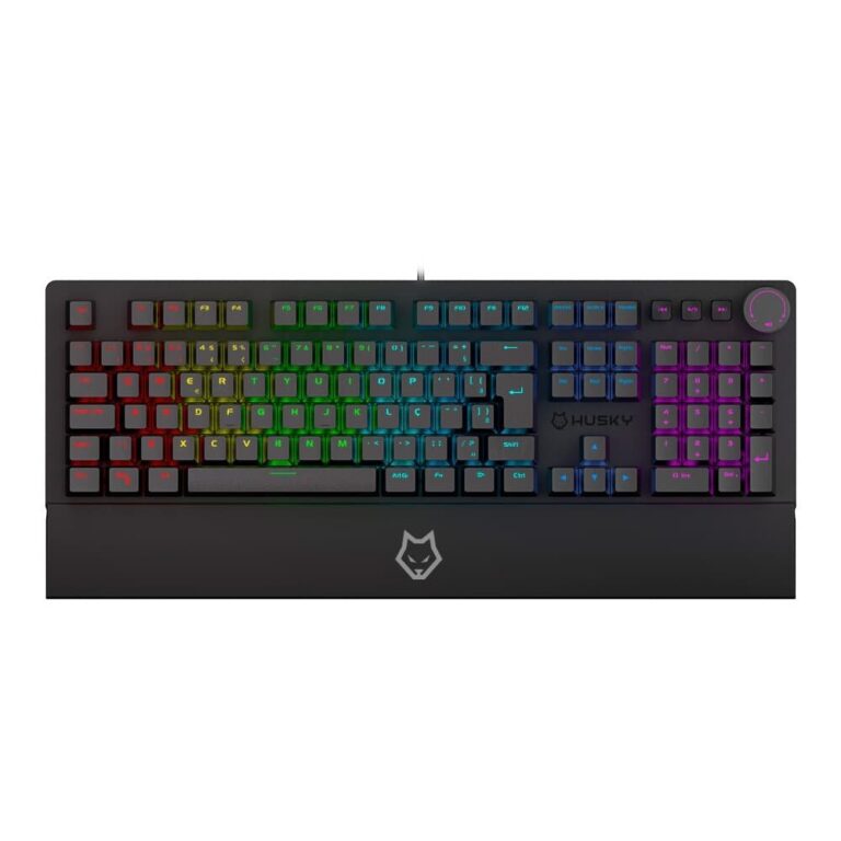 Teclado Mecânico Gamer Husky Anchorage HTG200PTMA | Full Size | RGB | Gateron EF Brown | ABNT2
