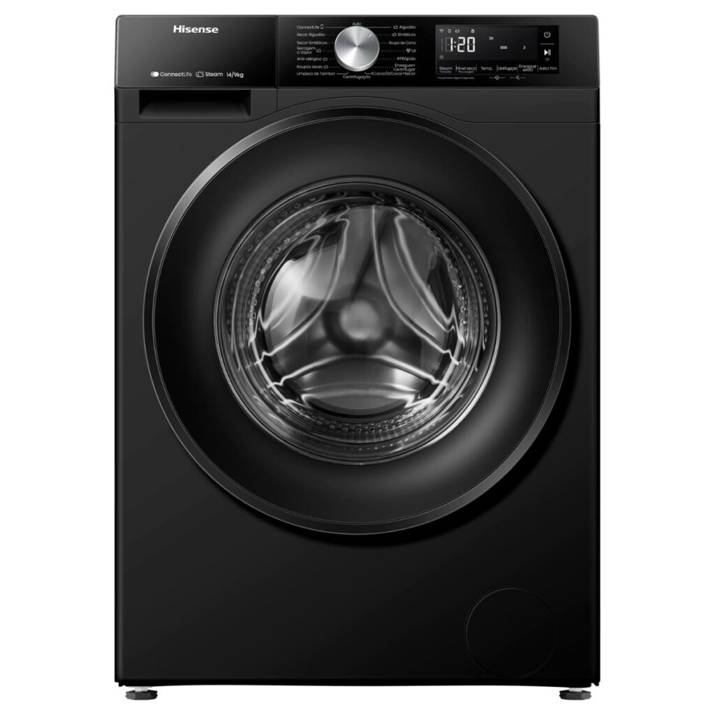 Lava e Seca Hisense 3S WD3S1443BB1 | 14kg Lavagem | 9kg Secagem