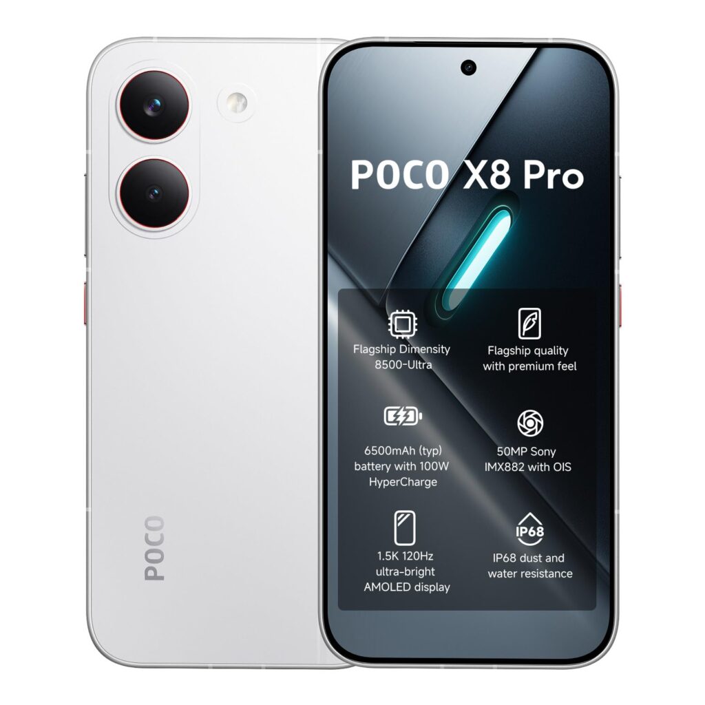 Xiaomi Poco X8 Pro – 12GB RAM | 512GB | Dimensity 8500 Ultra | AMOLED 120Hz | 6500mAh