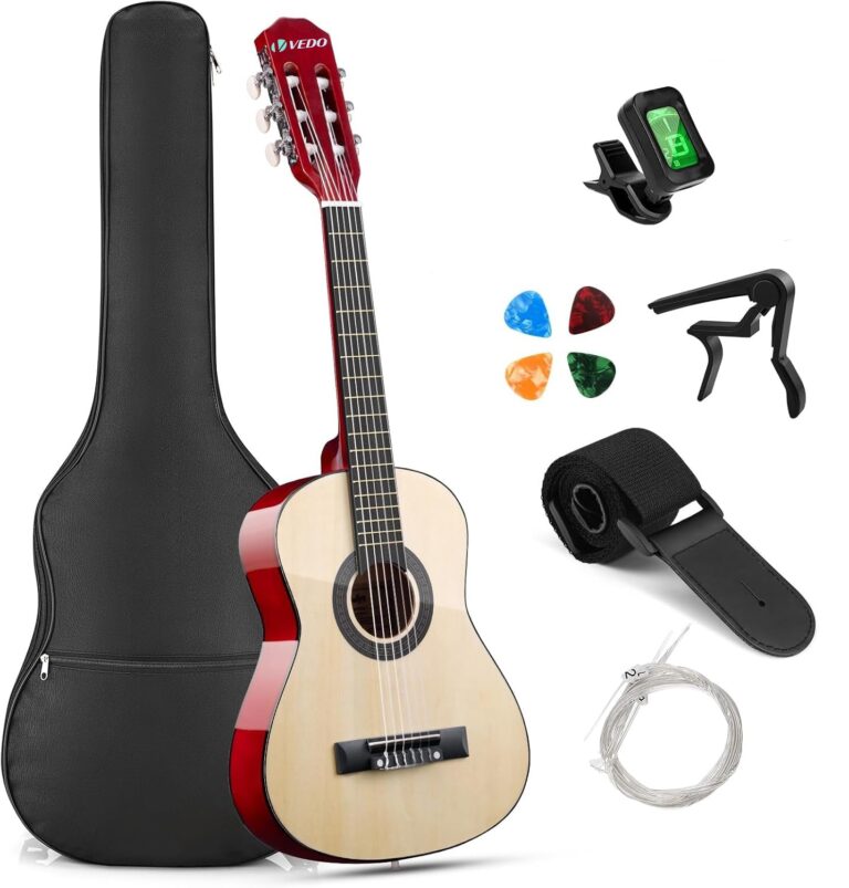 Violão Clássico VEDO 1/4 | 30″ | Acabamento Natural | Infantil e Iniciantes