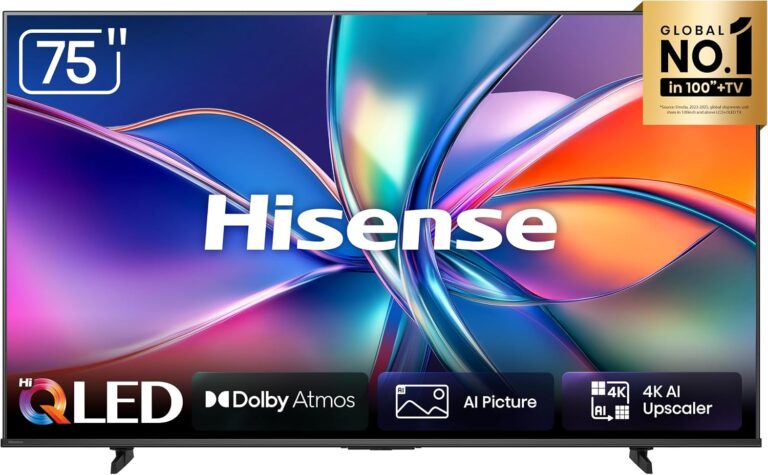 Smart TV Hisense 75Q6QV | 75″ Hi-QLED 4K | HDR10+ | Dolby Atmos | Sports Mode | Game Mode Plus