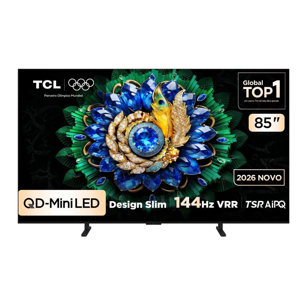 Smart TV TCL 85A400M | 85″ 4K QD-Mini LED | Google TV | HDR10+ | 144Hz | VRR | Wi-Fi | Bluetooth