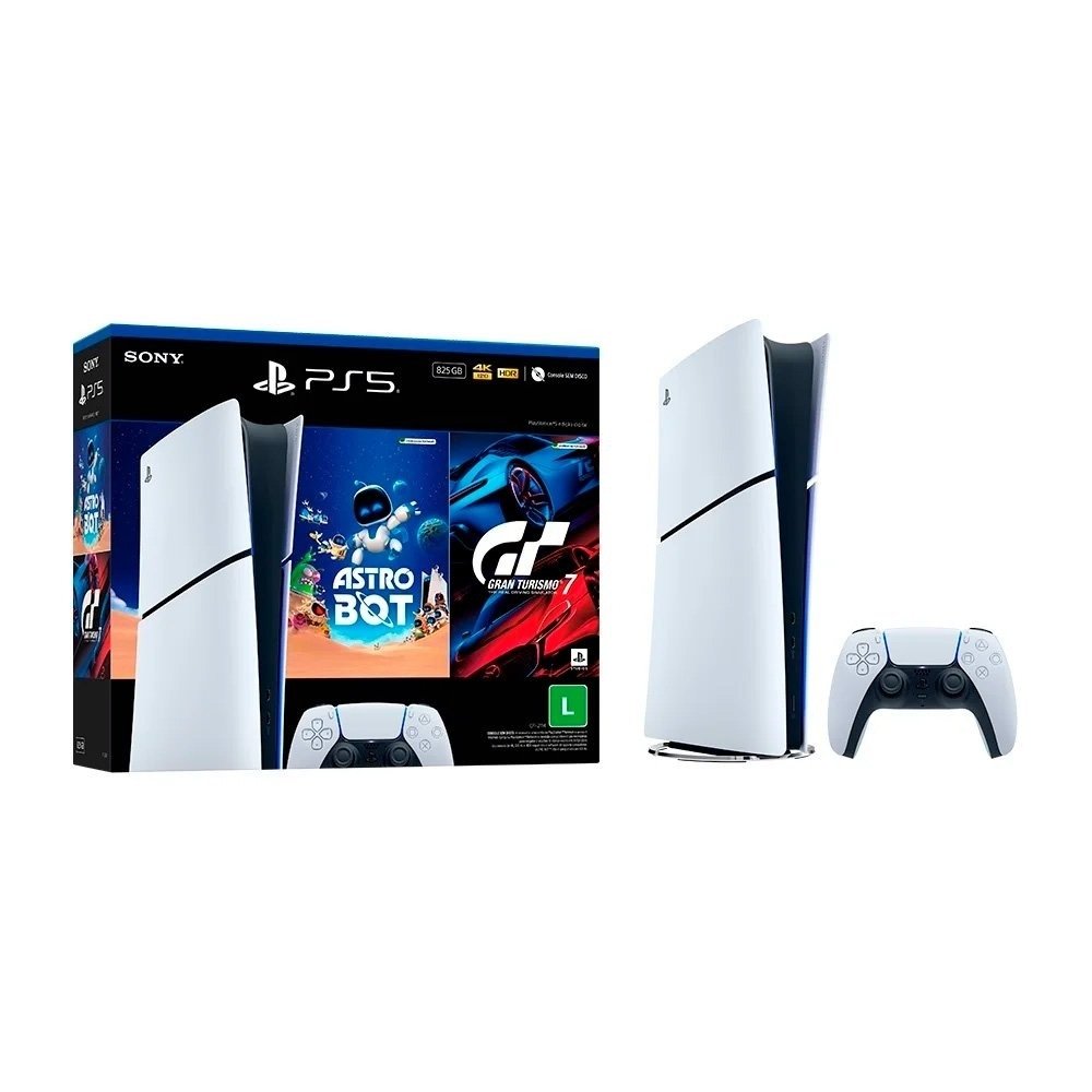 Console Sony PlayStation 5 Digital Edition | SSD 825GB | Controle DualSense | 2 Jogos Digitais